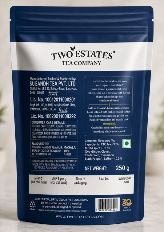 Two Estates Saffron Masala Chai 250g
