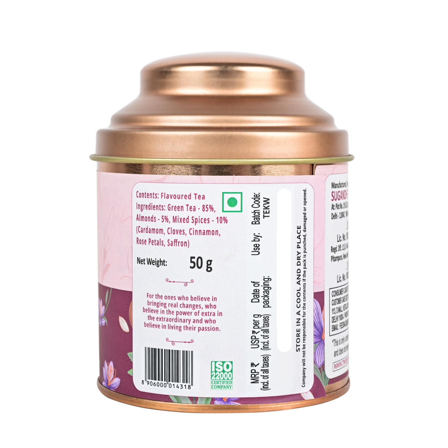 Two Estate Kashmiri Kahwa Green Tea 50g